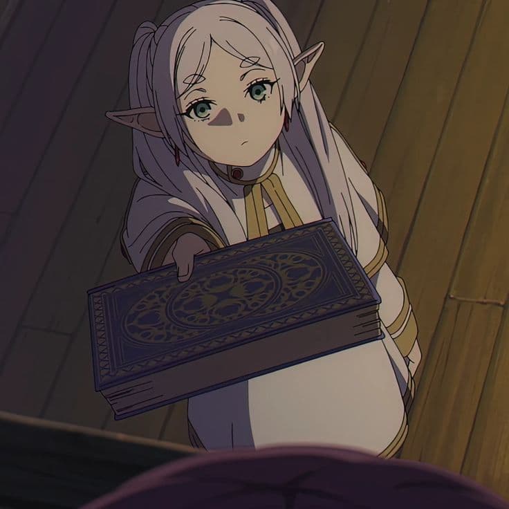 Frieren book recommendation meme template - Click to create your own meme